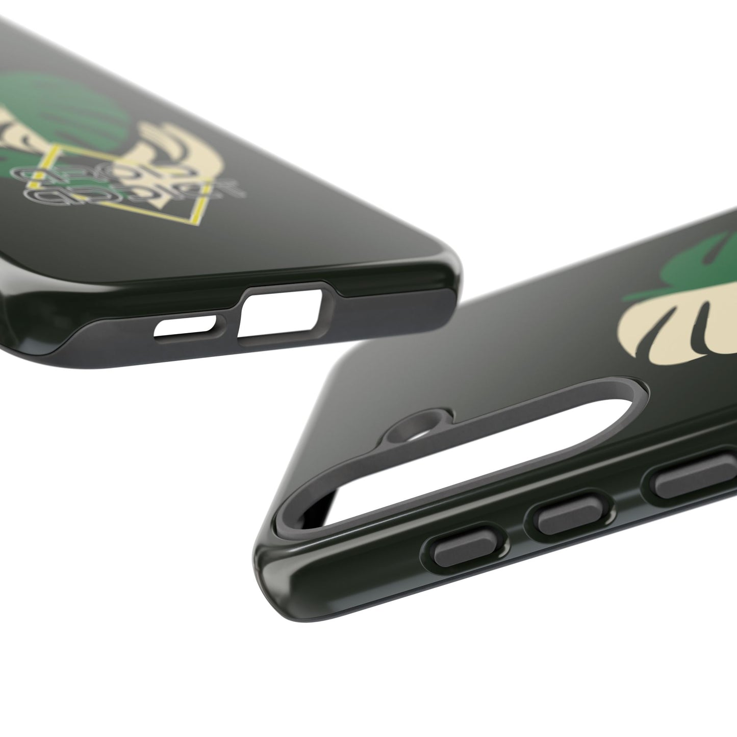 Phone Case — 'Droid Addict' Tropical Monstera Protective Case