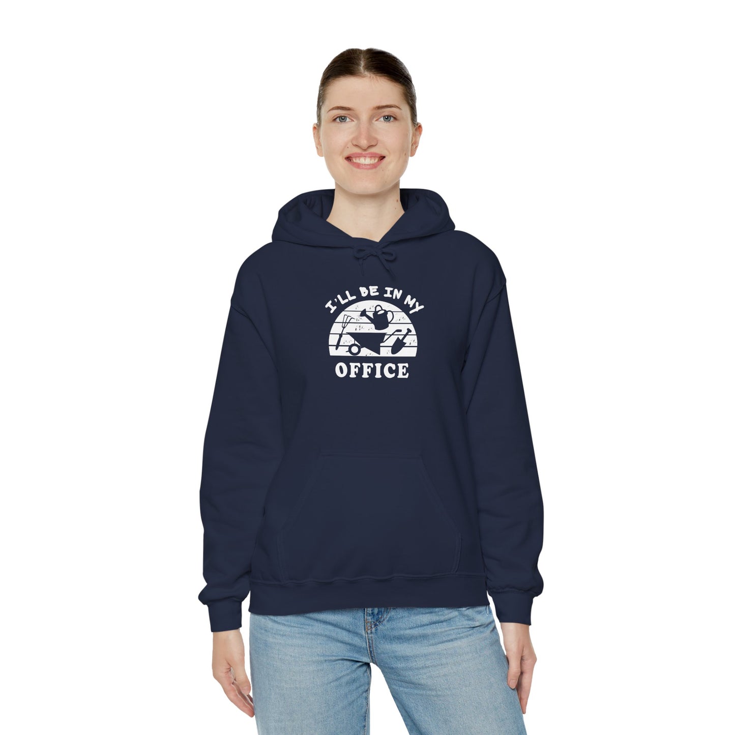 Hoodie — “I’ll Be In My Office” Cat Van Graphic Hoodie