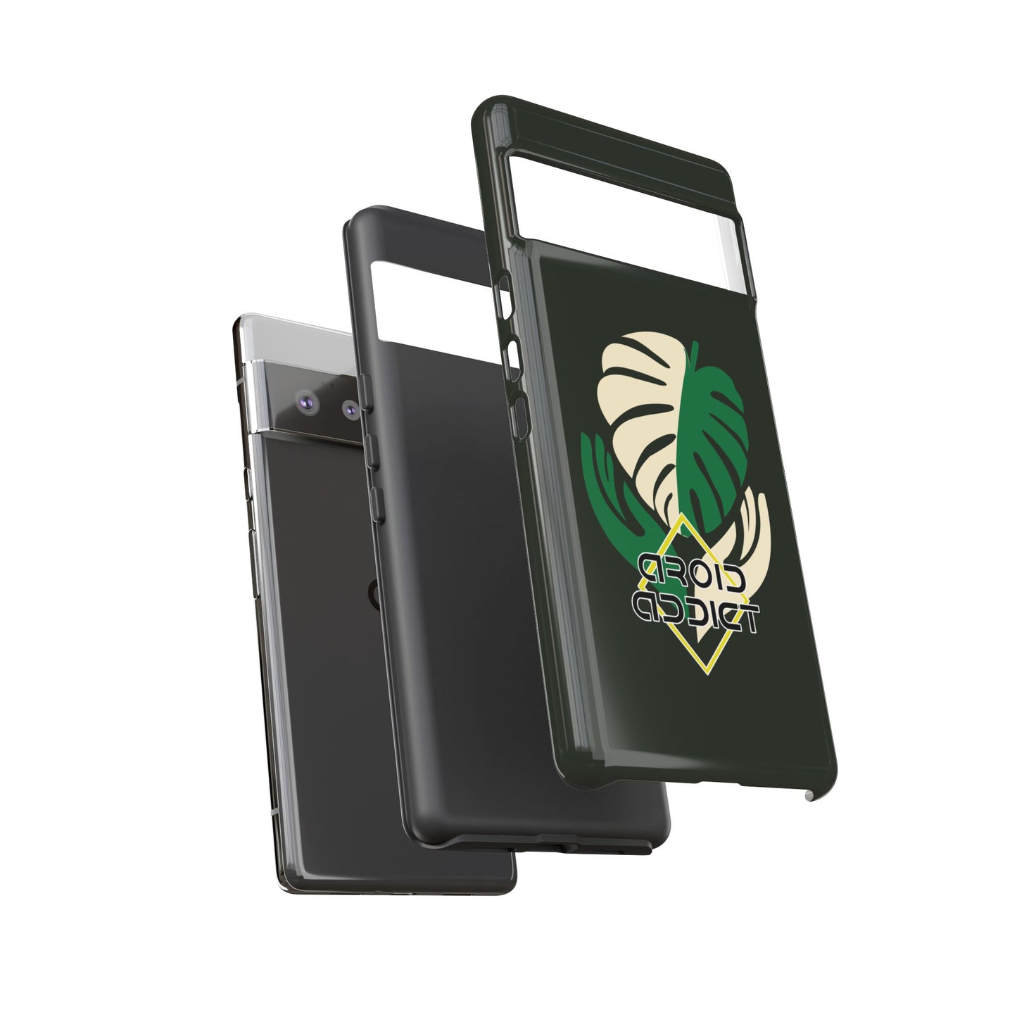 Phone Case — 'Droid Addict' Tropical Monstera Protective Case