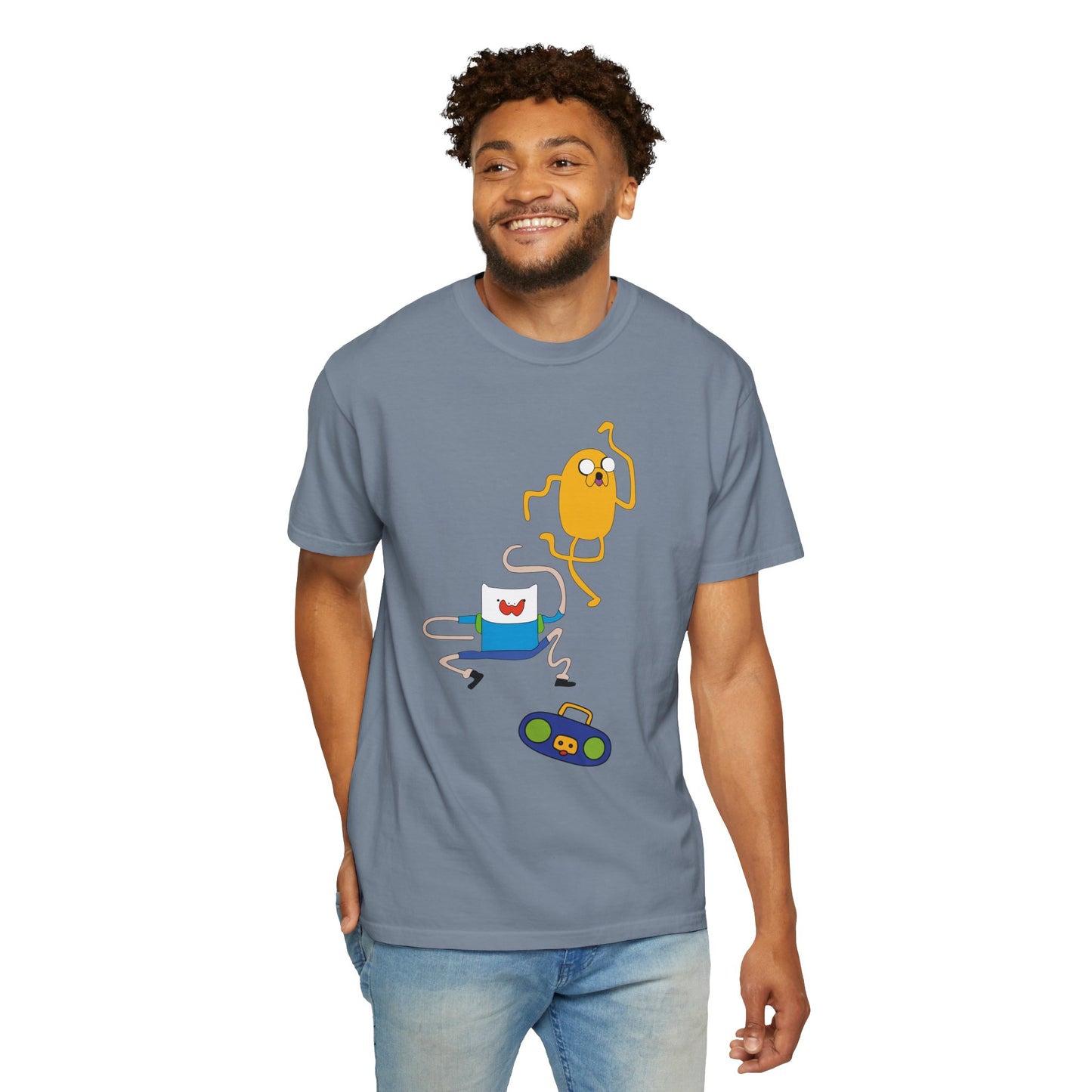 Adventure Time Dance Party T-Shirt — Jake & Radio Cartoon Tee