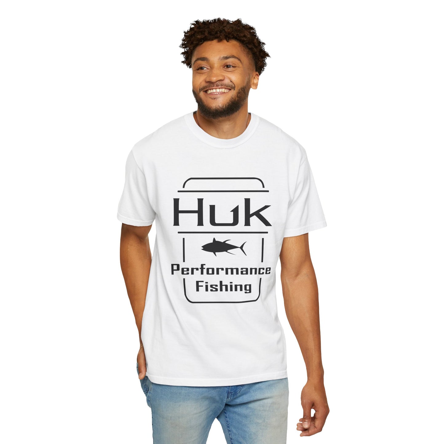 HUK Fishing Performance T-Shirt — "Huk Performance Fishing" Graphic Tee