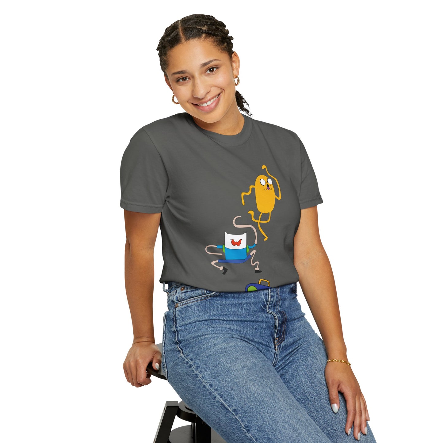 Adventure Time Dance Party T-Shirt — Jake & Radio Cartoon Tee
