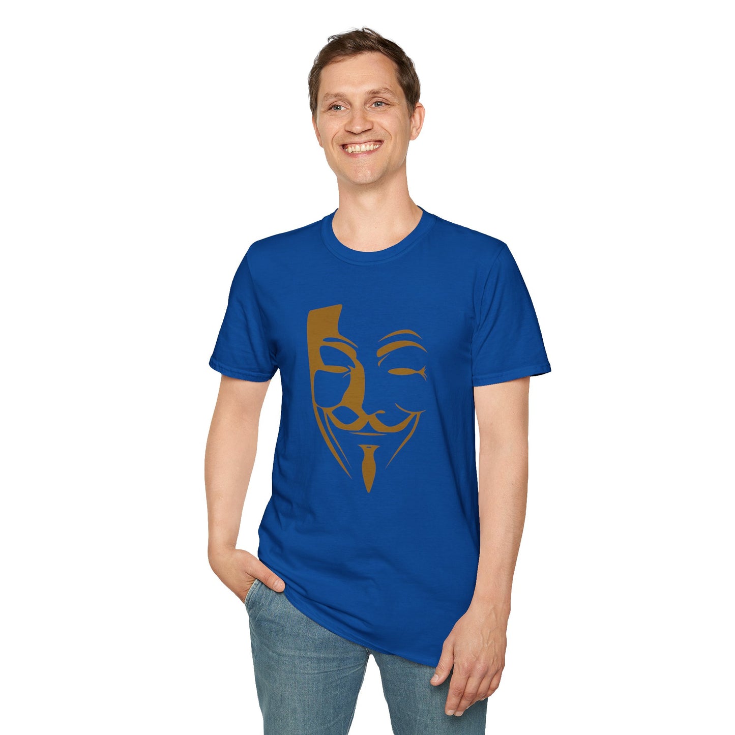 Guy Fawkes Mask T-Shirt — Anonymous/V for Vendetta Inspired Graphic Tee