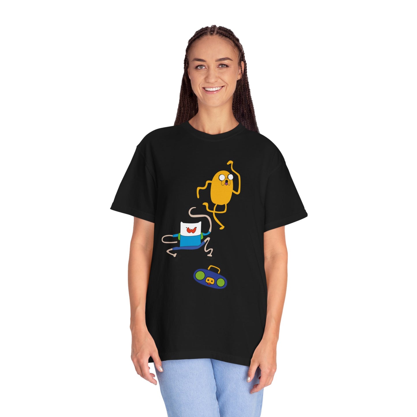 Adventure Time Dance Party T-Shirt — Jake & Radio Cartoon Tee