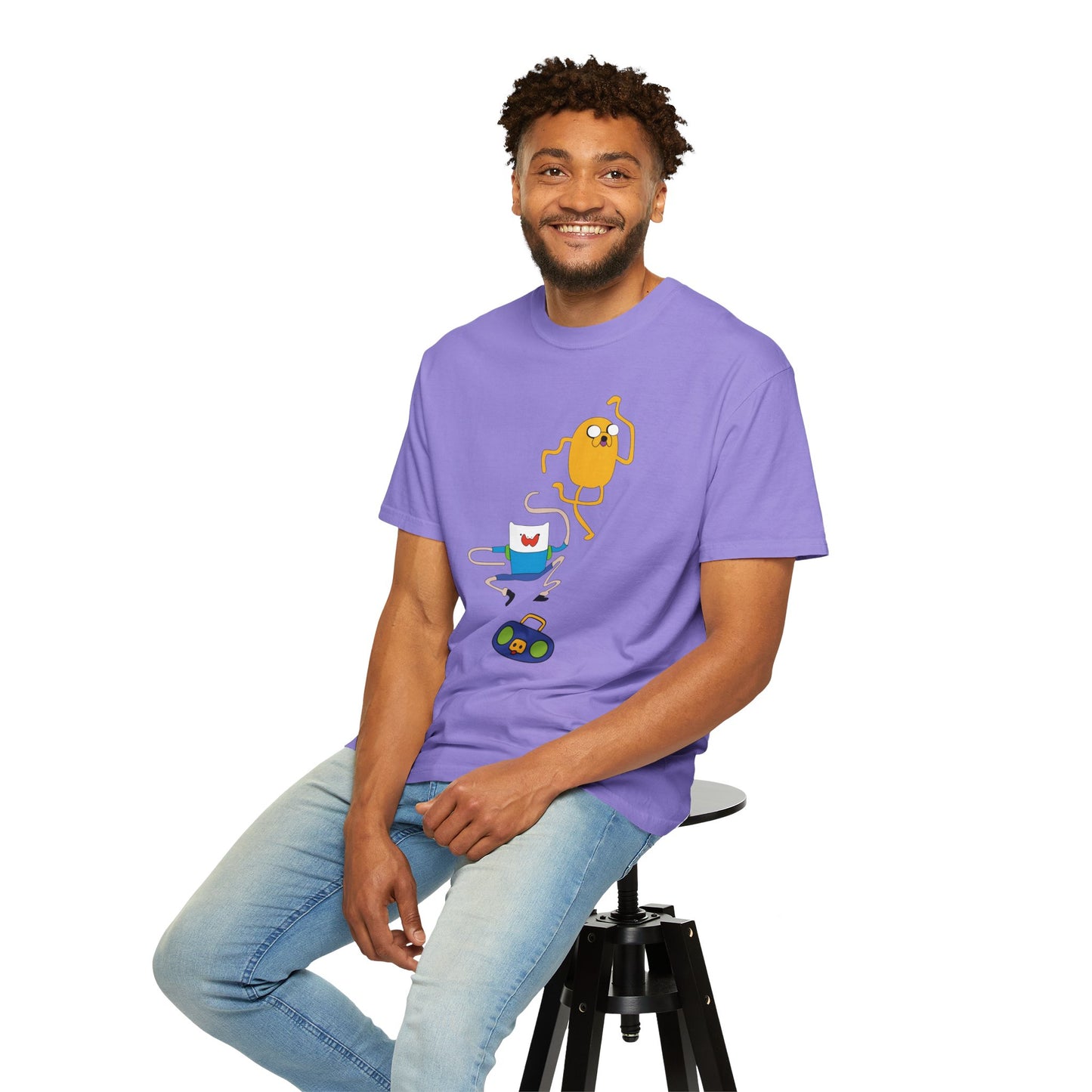 Adventure Time Dance Party T-Shirt — Jake & Radio Cartoon Tee