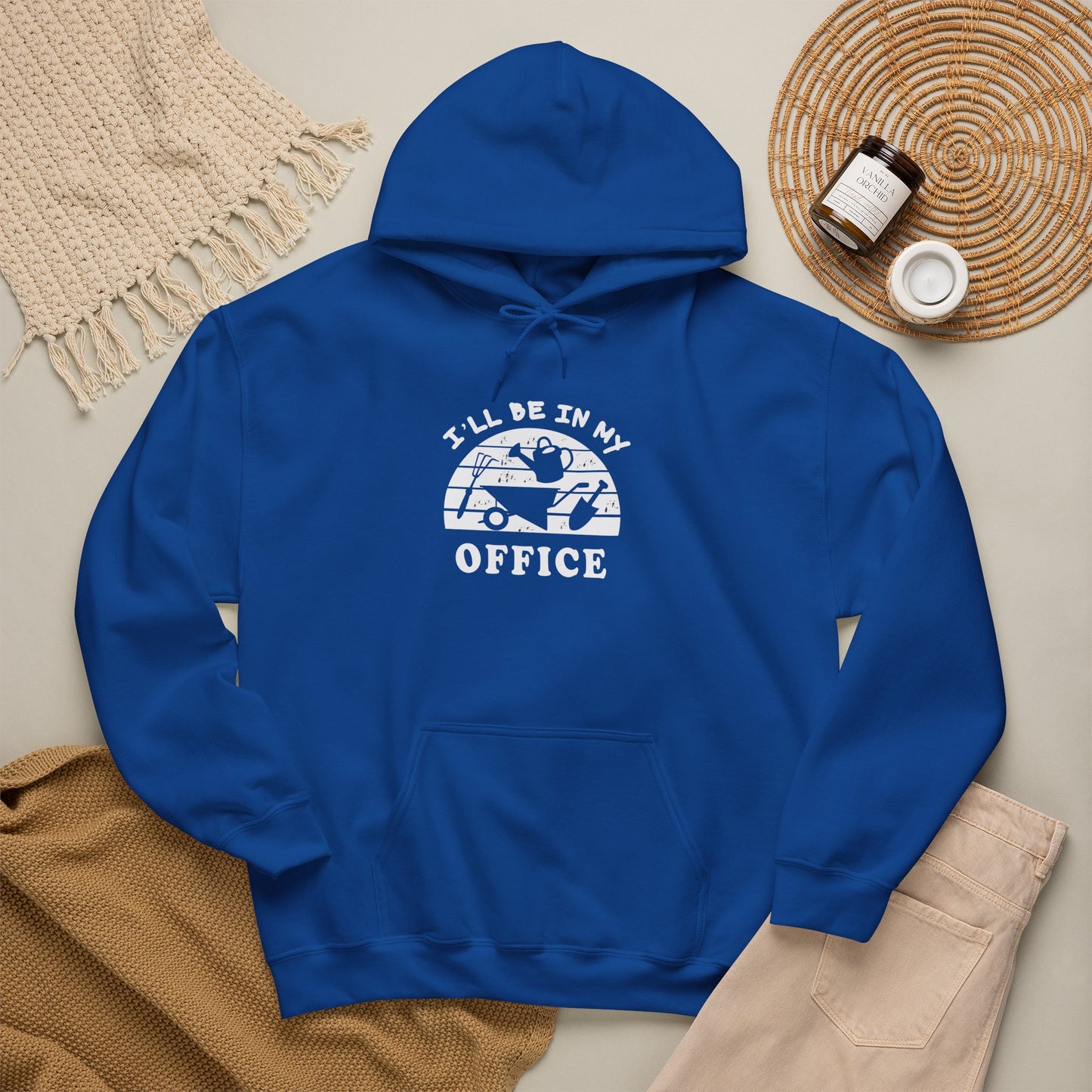 Hoodie — “I’ll Be In My Office” Cat Van Graphic Hoodie