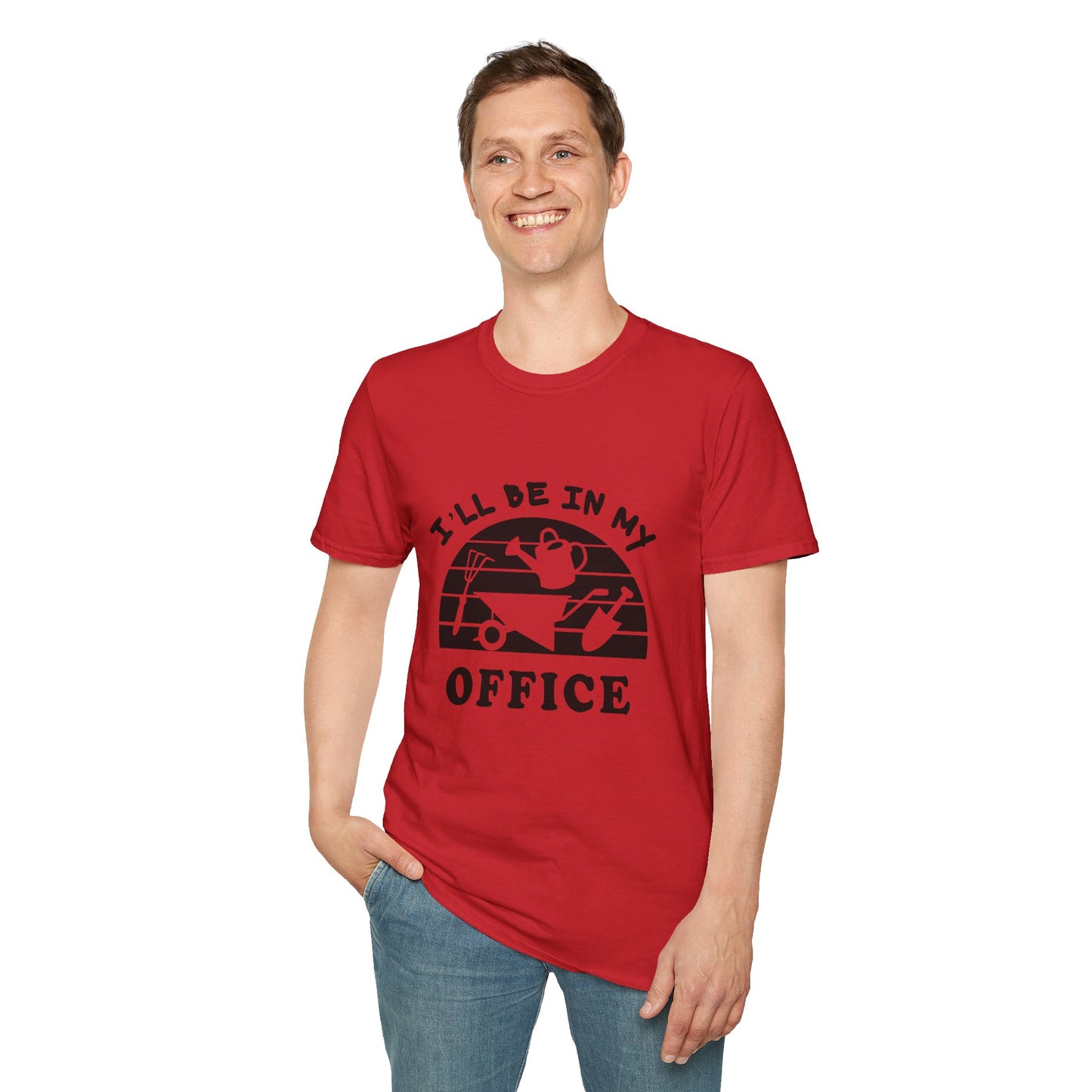 Garden Office T-Shirt — "I'll Be In My Office" Plant & Watering Can Tee