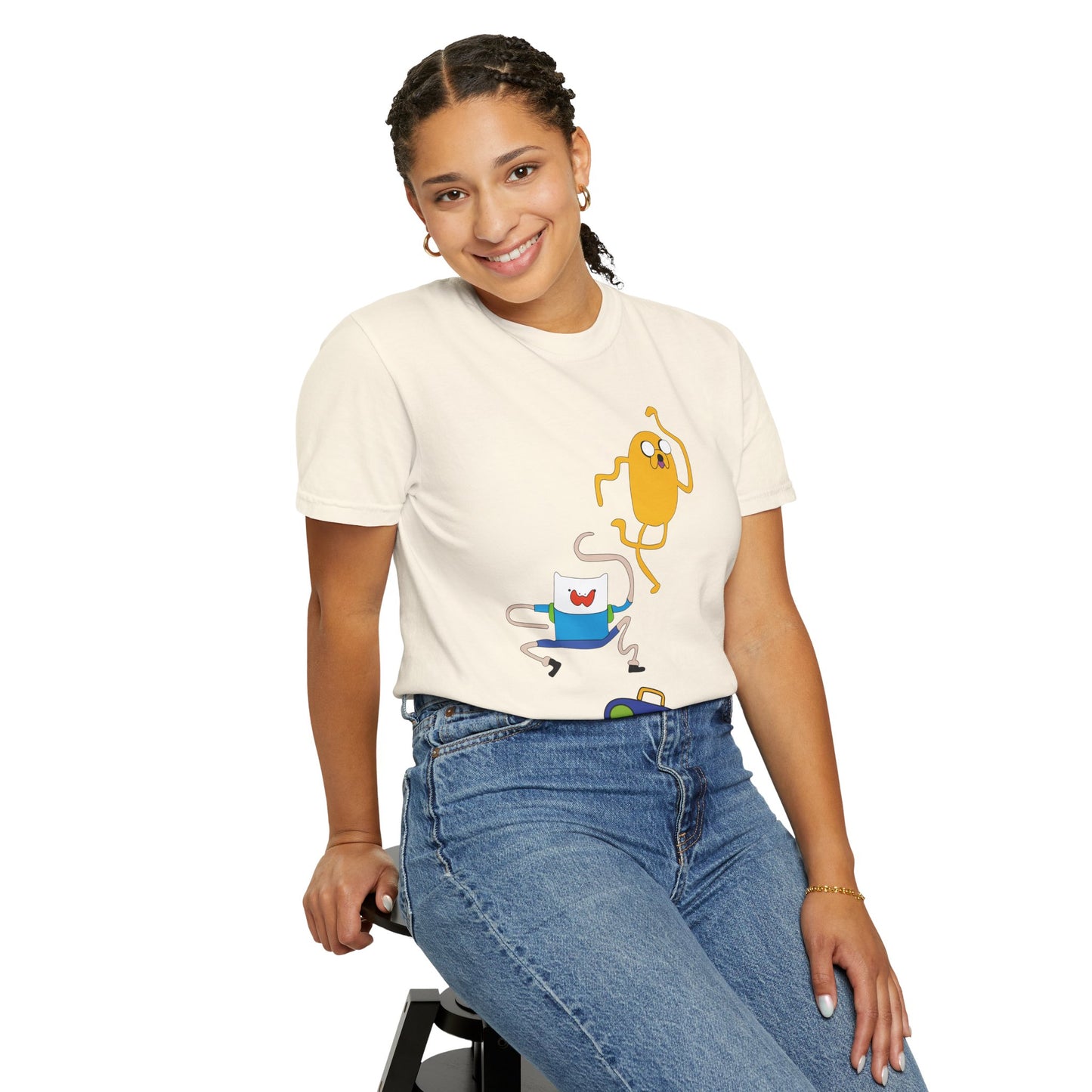 Adventure Time Dance Party T-Shirt — Jake & Radio Cartoon Tee