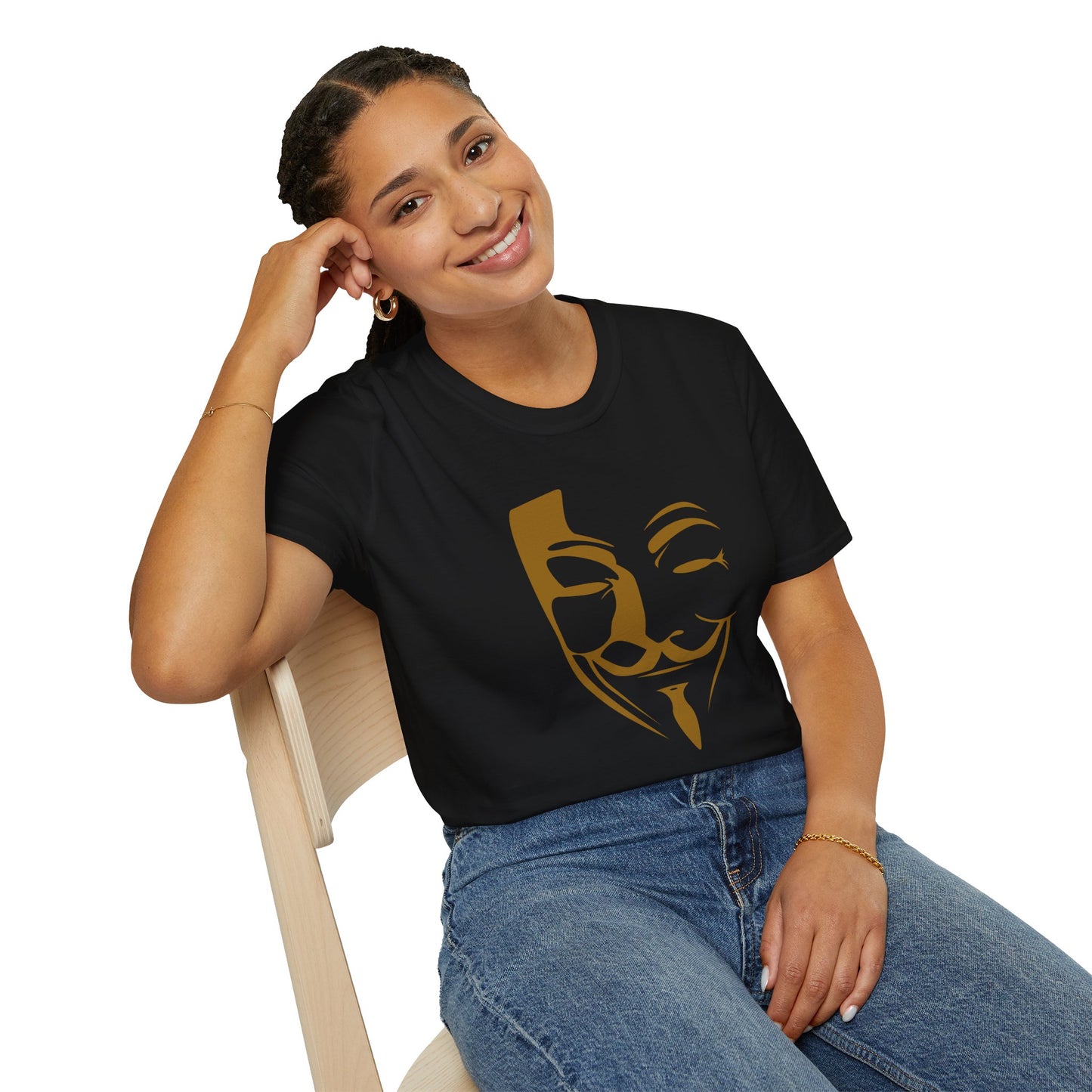 Guy Fawkes Mask T-Shirt — Anonymous/V for Vendetta Inspired Graphic Tee