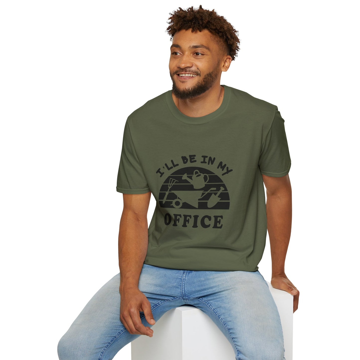Garden Office T-Shirt — "I'll Be In My Office" Plant & Watering Can Tee
