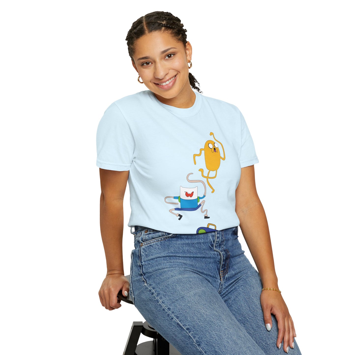 Adventure Time Dance Party T-Shirt — Jake & Radio Cartoon Tee