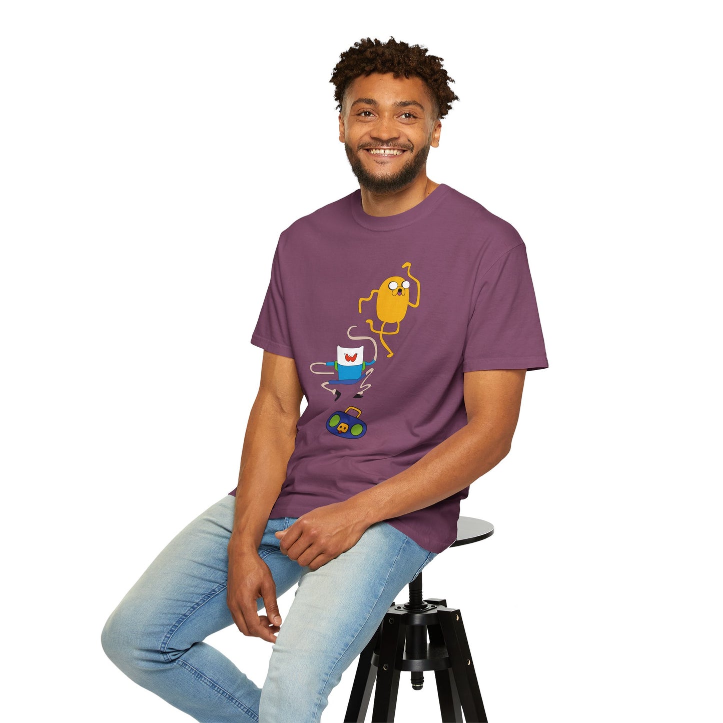 Adventure Time Dance Party T-Shirt — Jake & Radio Cartoon Tee