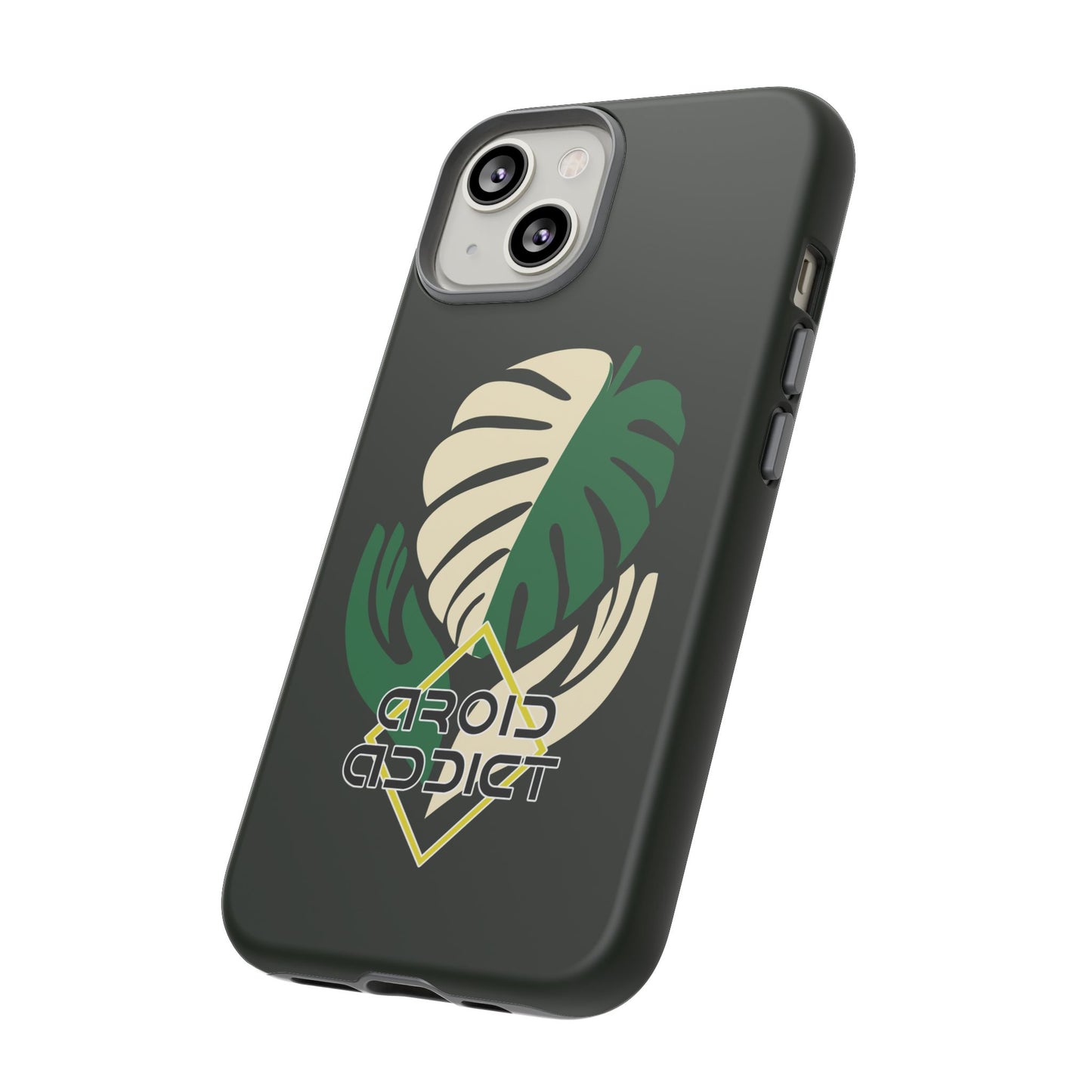 Phone Case — 'Droid Addict' Tropical Monstera Protective Case