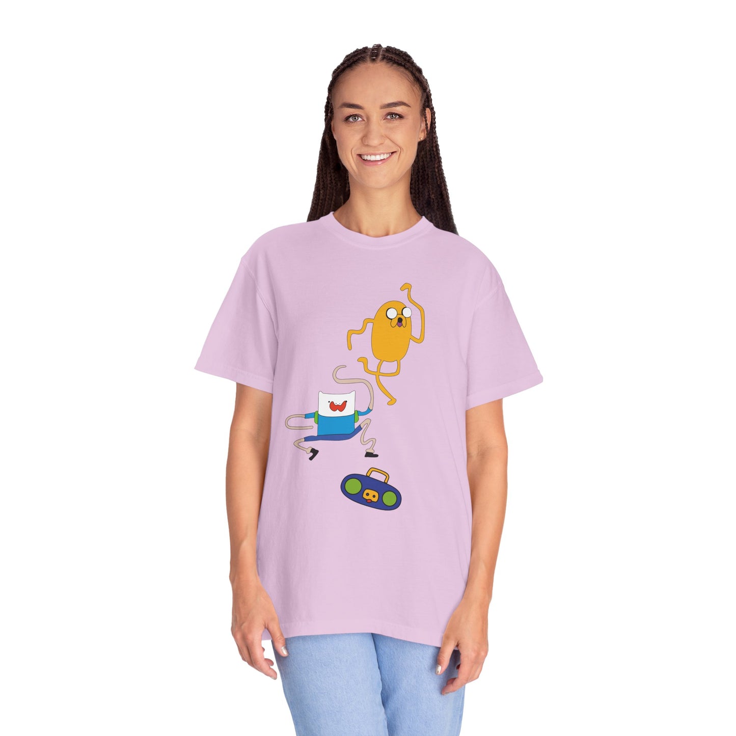 Adventure Time Dance Party T-Shirt — Jake & Radio Cartoon Tee