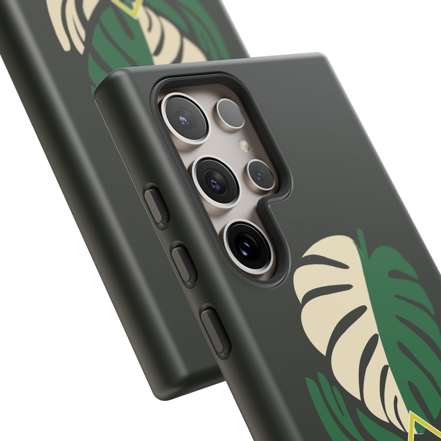 Phone Case — 'Droid Addict' Tropical Monstera Protective Case
