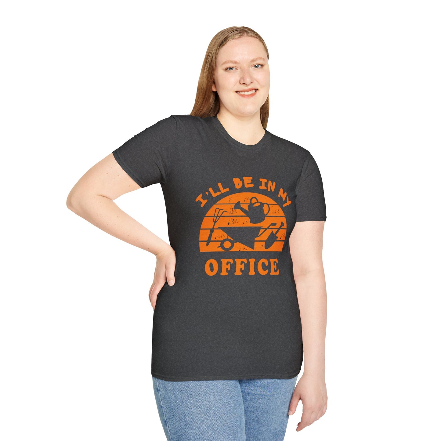 I'll Be In My Office T-Shirt — Funny Gardening Tee with Watering Can