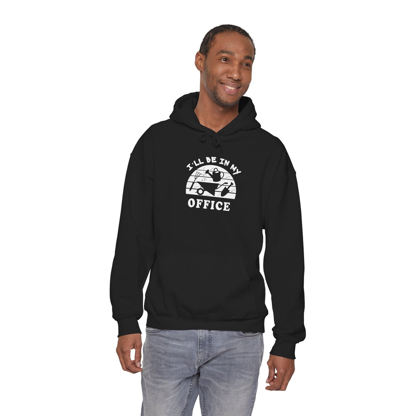 Hoodie — “I’ll Be In My Office” Cat Van Graphic Hoodie