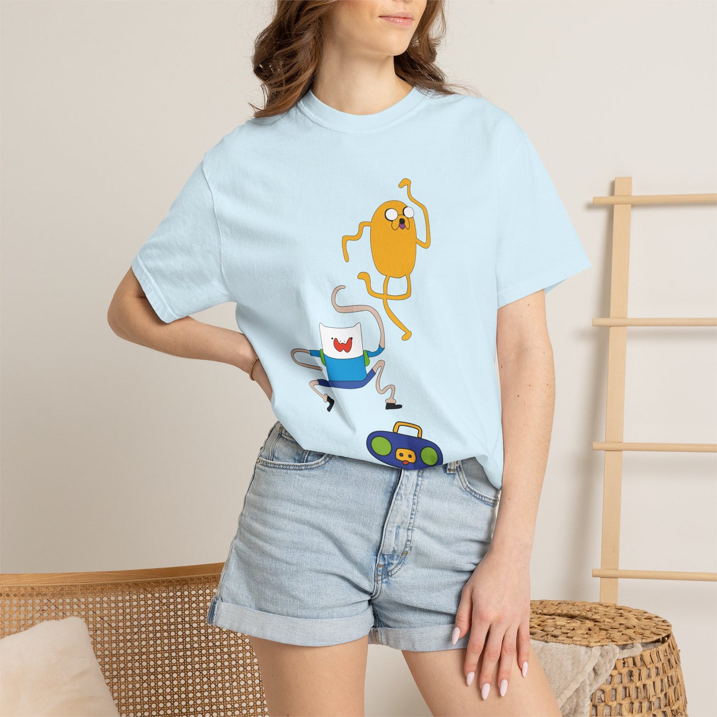 Adventure Time Dance Party T-Shirt — Jake & Radio Cartoon Tee