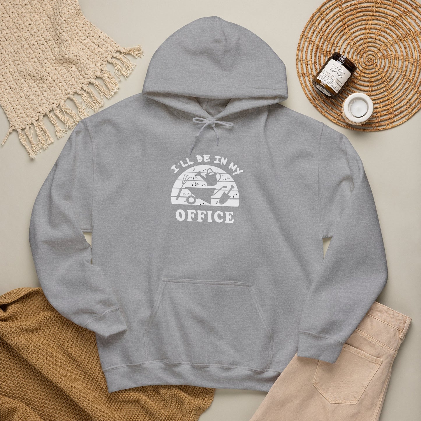 Hoodie — “I’ll Be In My Office” Cat Van Graphic Hoodie