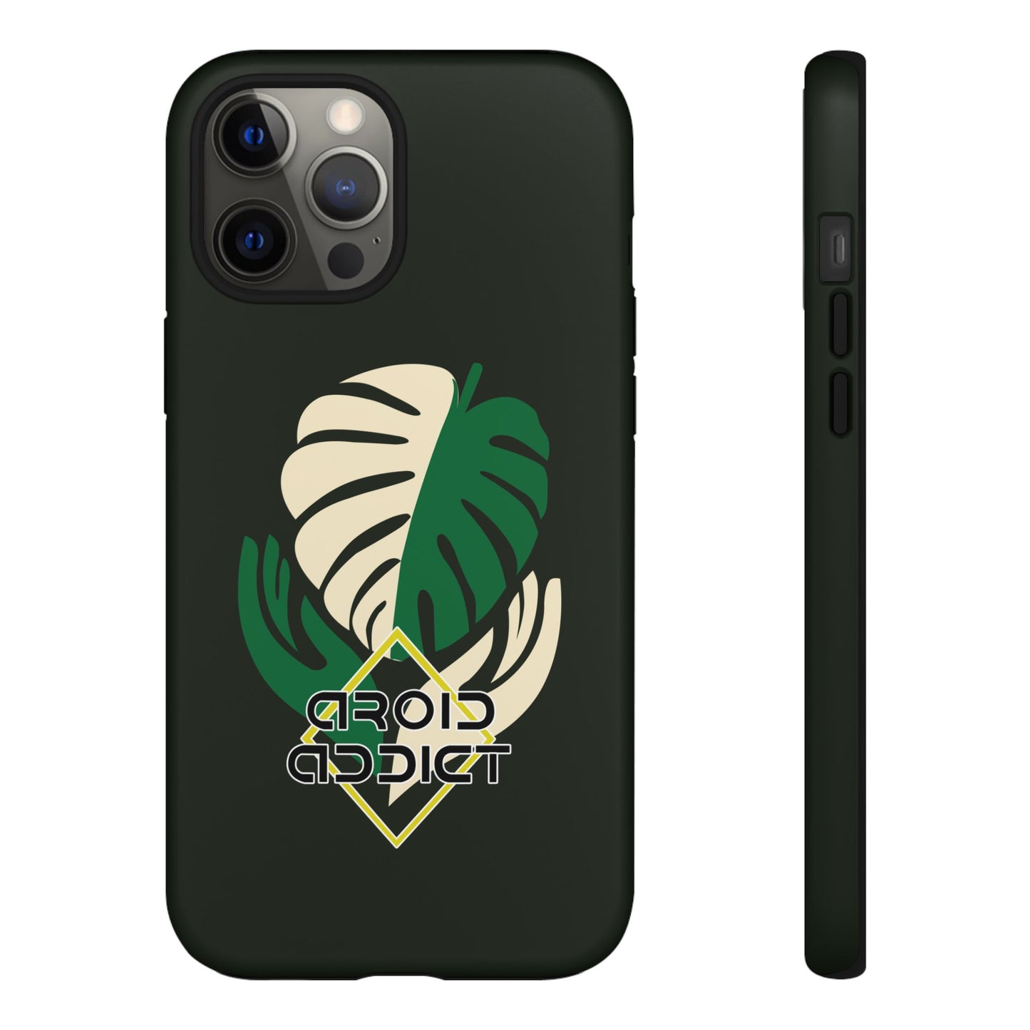 Phone Case — 'Droid Addict' Tropical Monstera Protective Case