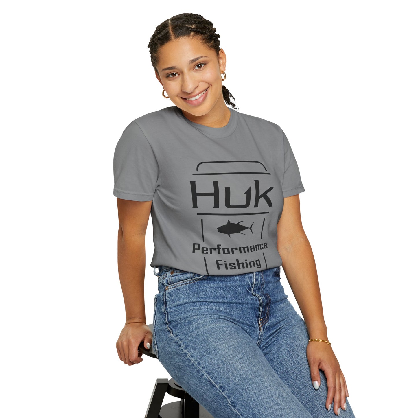 HUK Fishing Performance T-Shirt — "Huk Performance Fishing" Graphic Tee