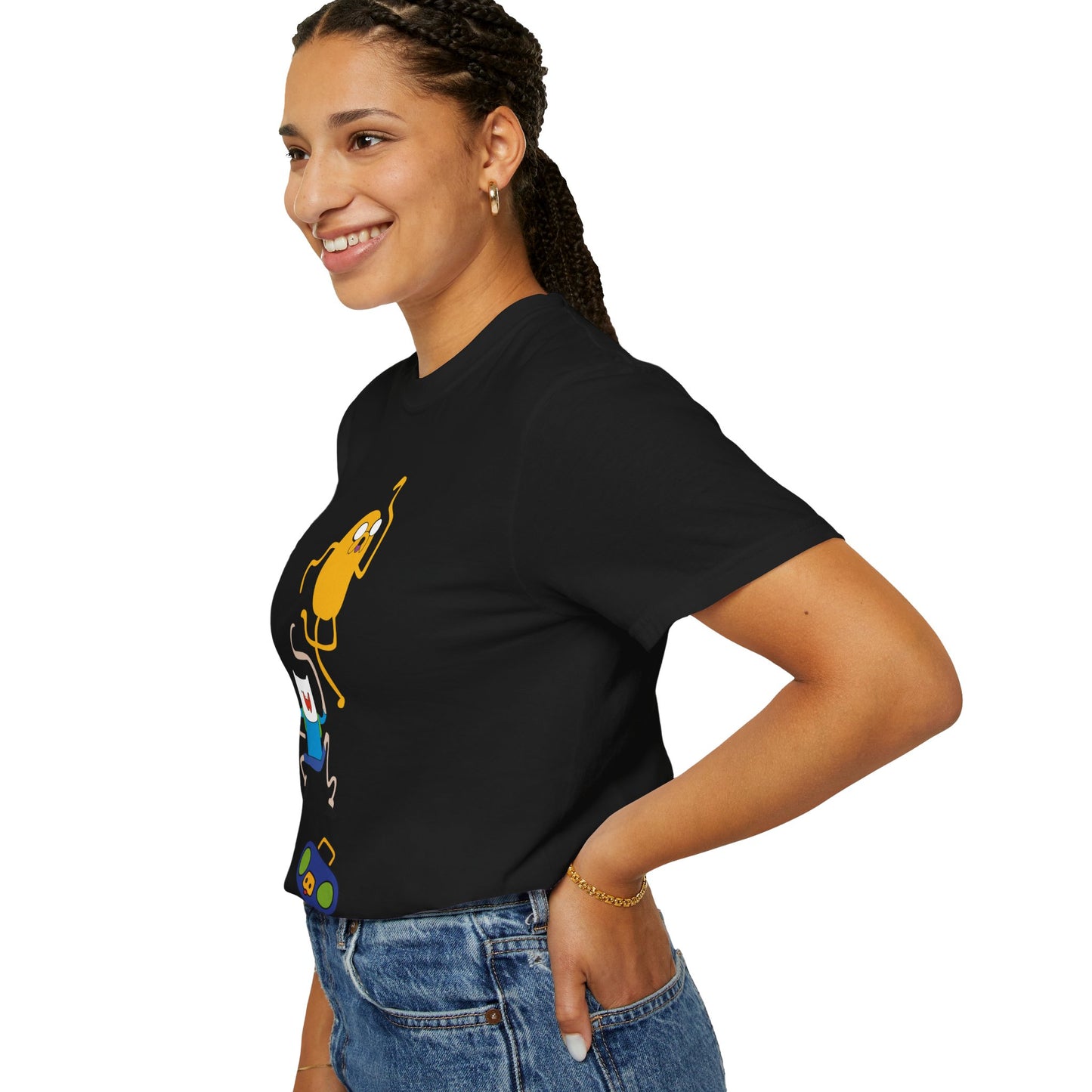 Adventure Time Dance Party T-Shirt — Jake & Radio Cartoon Tee