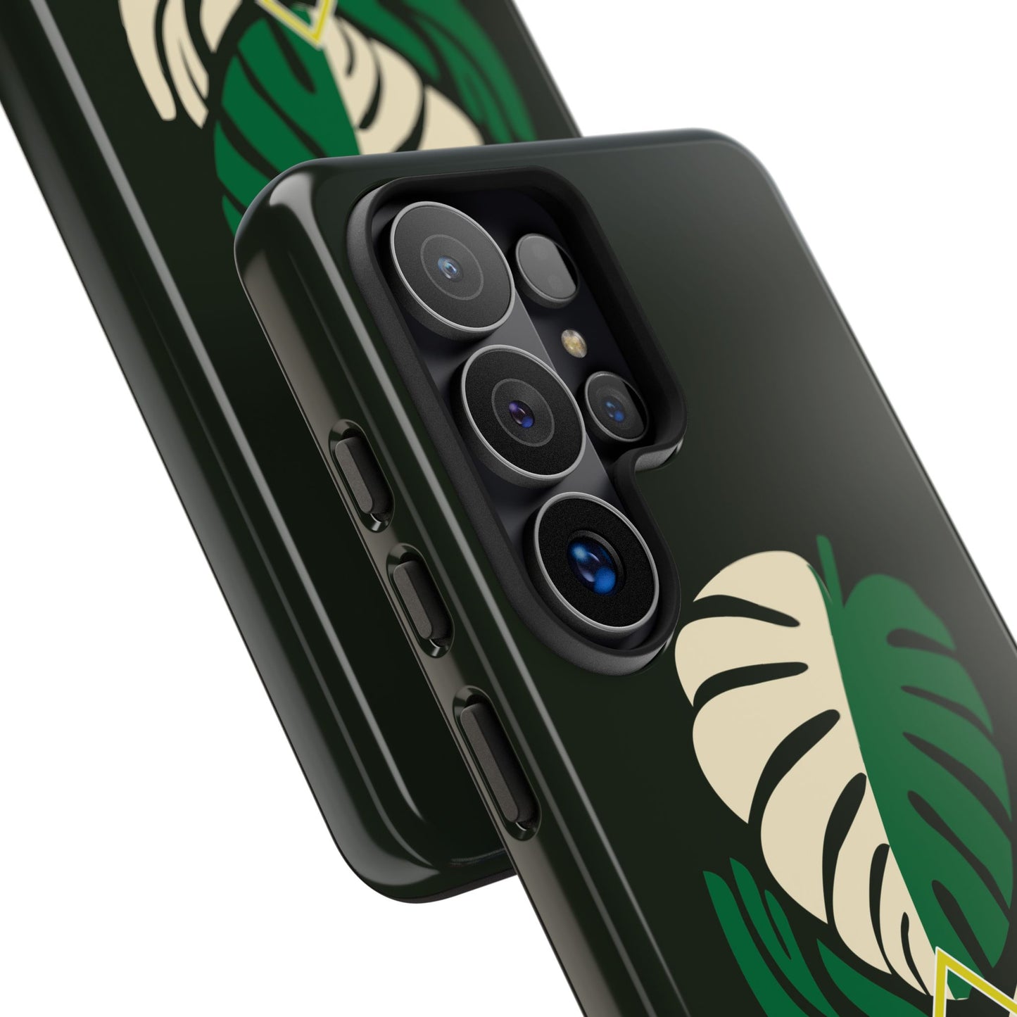 Phone Case — 'Droid Addict' Tropical Monstera Protective Case