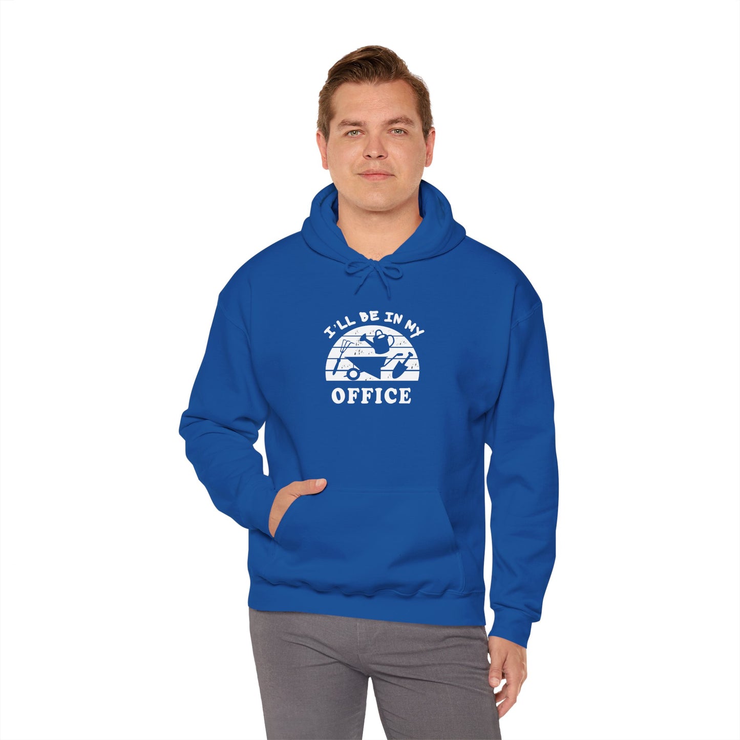 Hoodie — “I’ll Be In My Office” Cat Van Graphic Hoodie