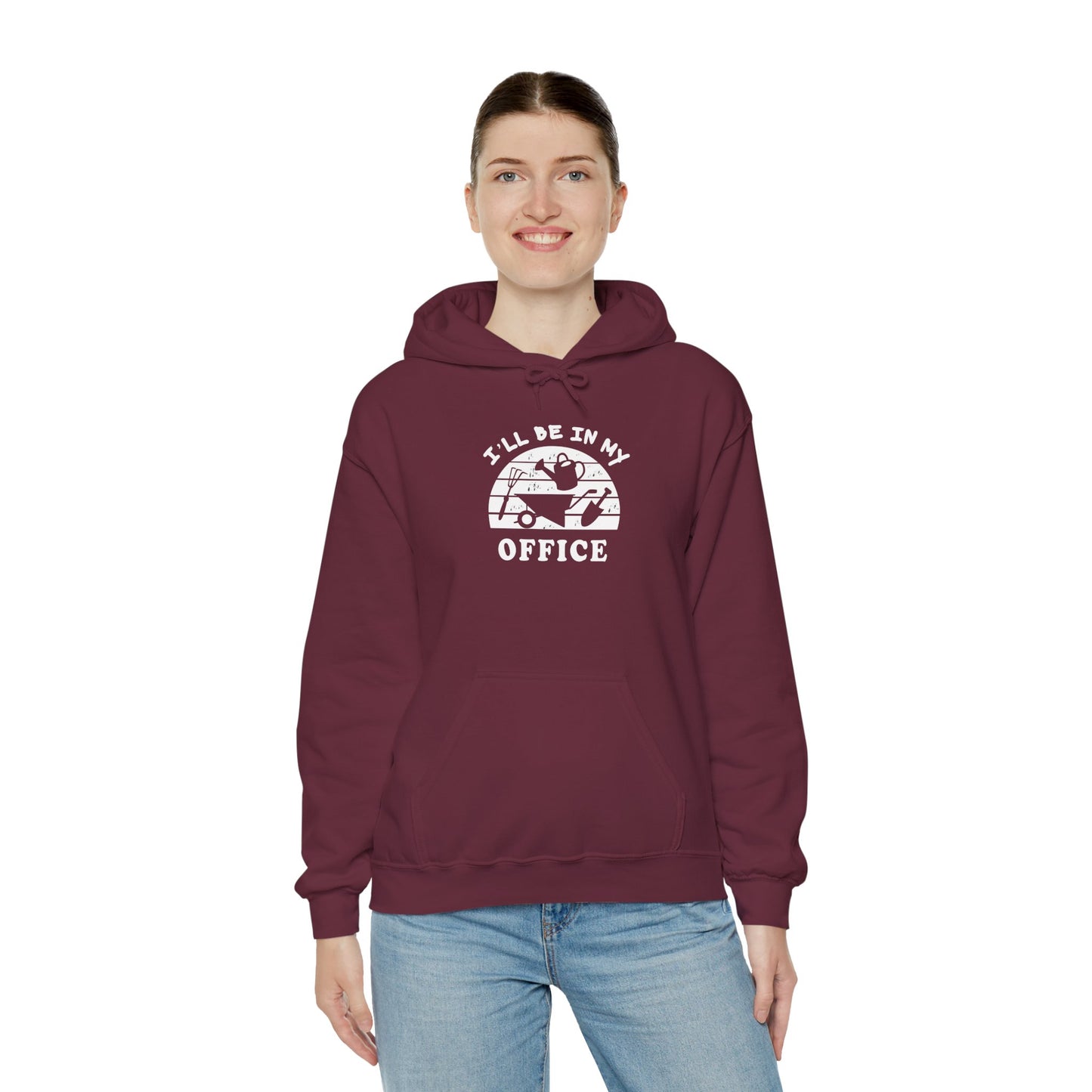 Hoodie — “I’ll Be In My Office” Cat Van Graphic Hoodie