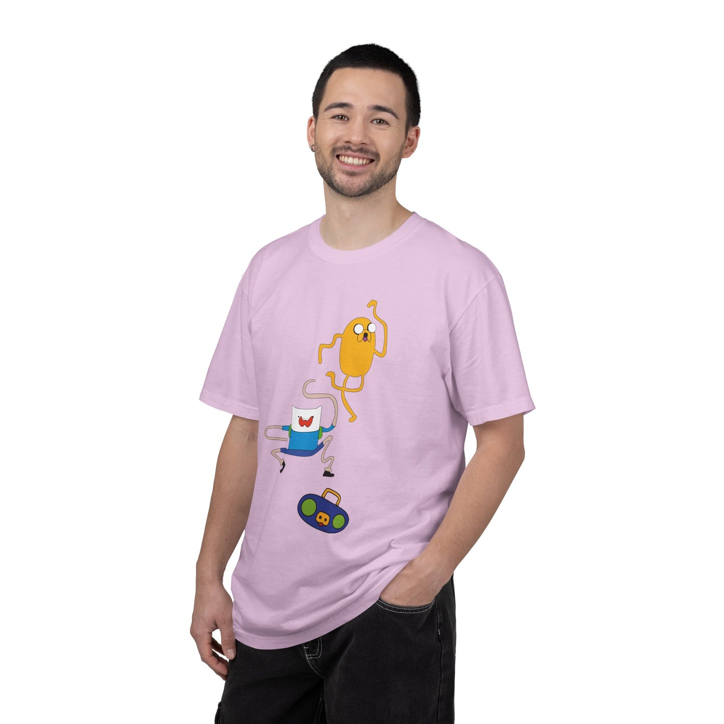 Adventure Time Dance Party T-Shirt — Jake & Radio Cartoon Tee