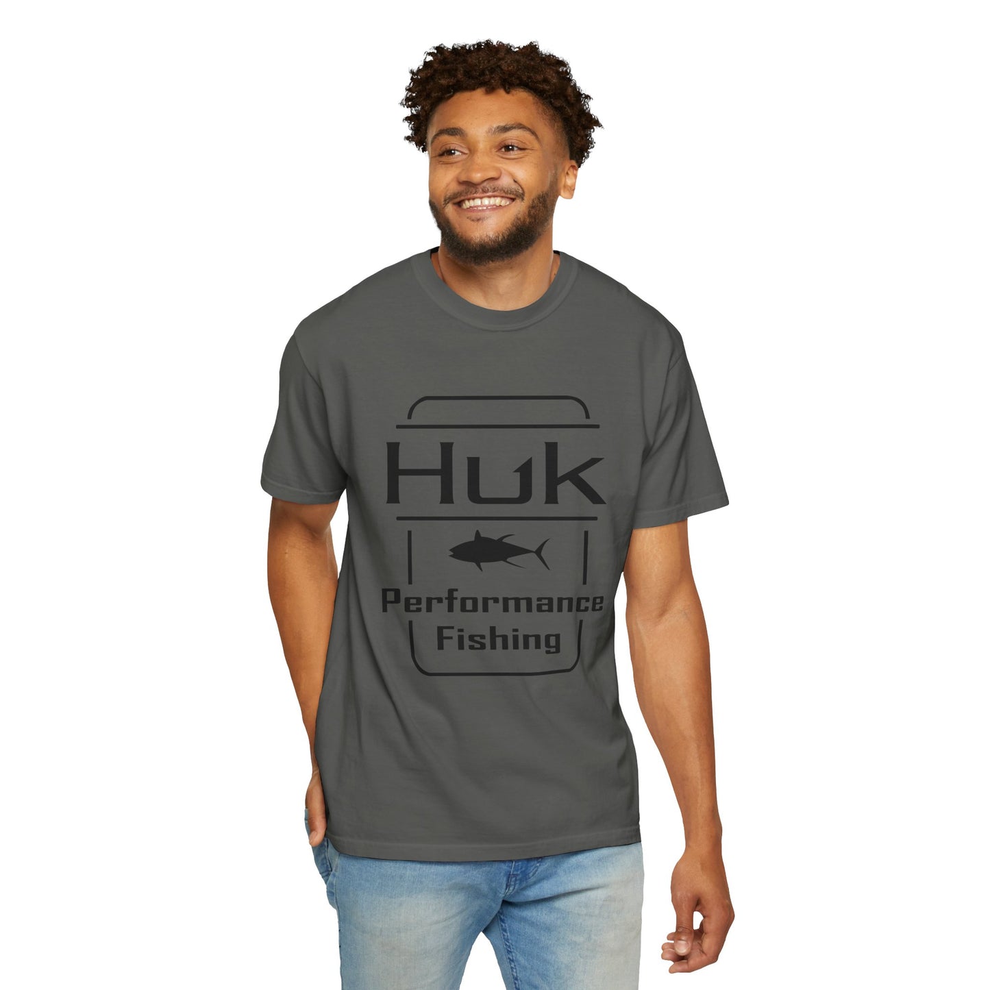 HUK Fishing Performance T-Shirt — "Huk Performance Fishing" Graphic Tee