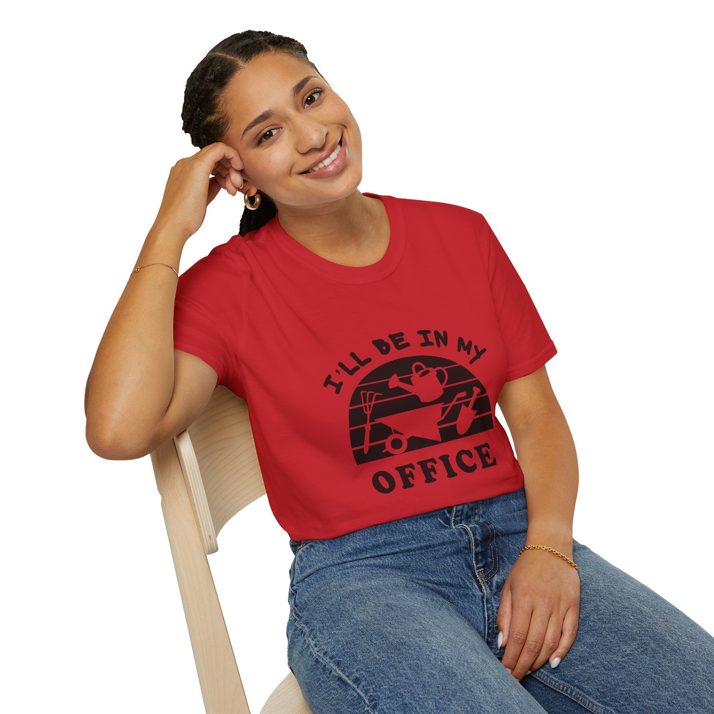 Garden Office T-Shirt — "I'll Be In My Office" Plant & Watering Can Tee