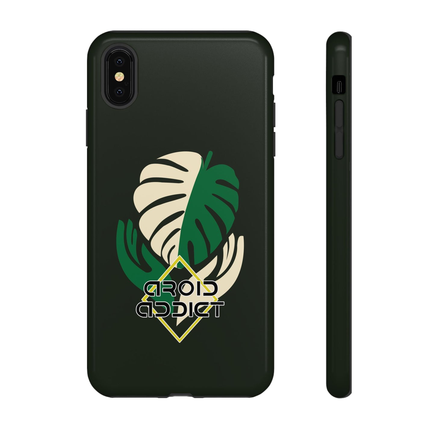 Phone Case — 'Droid Addict' Tropical Monstera Protective Case