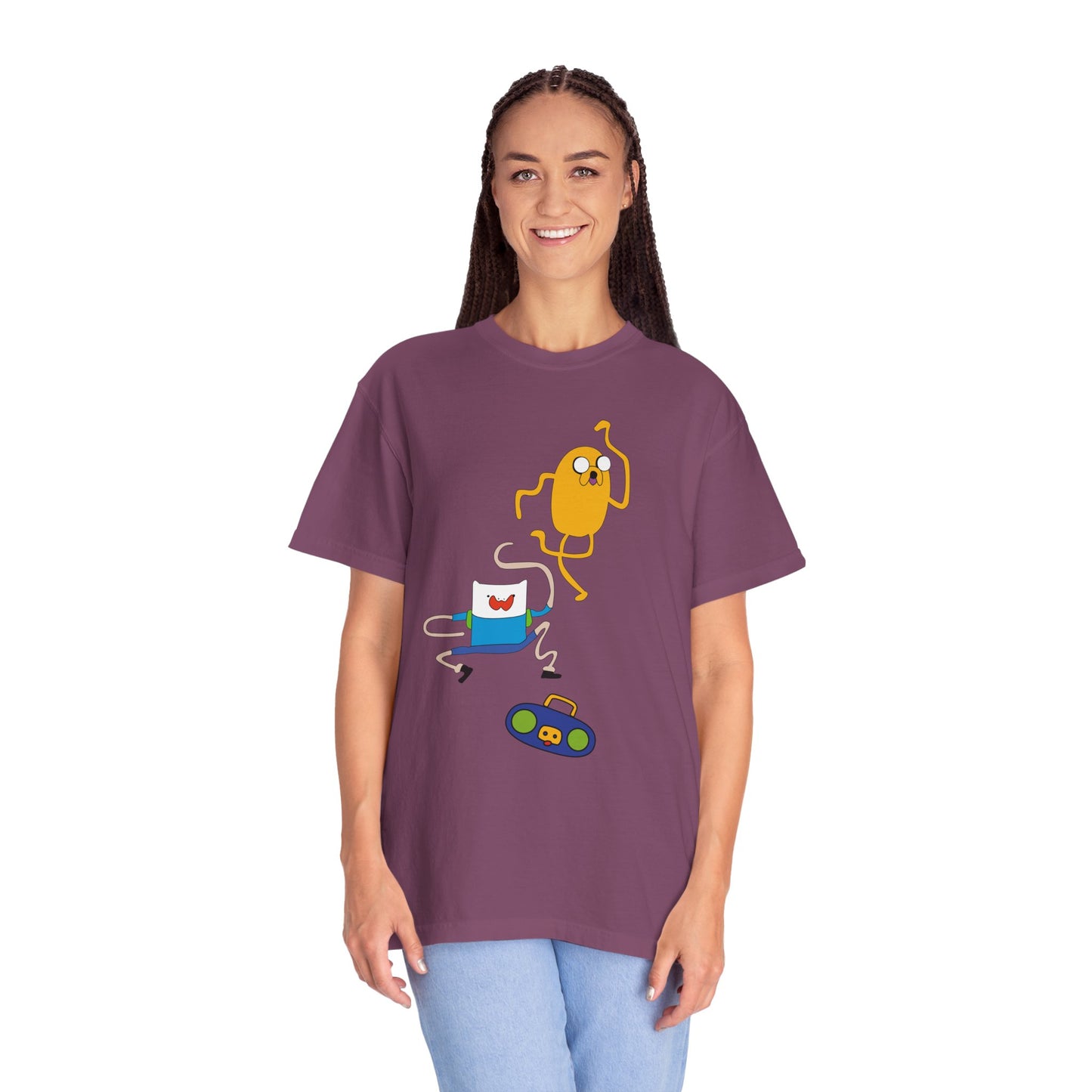 Adventure Time Dance Party T-Shirt — Jake & Radio Cartoon Tee