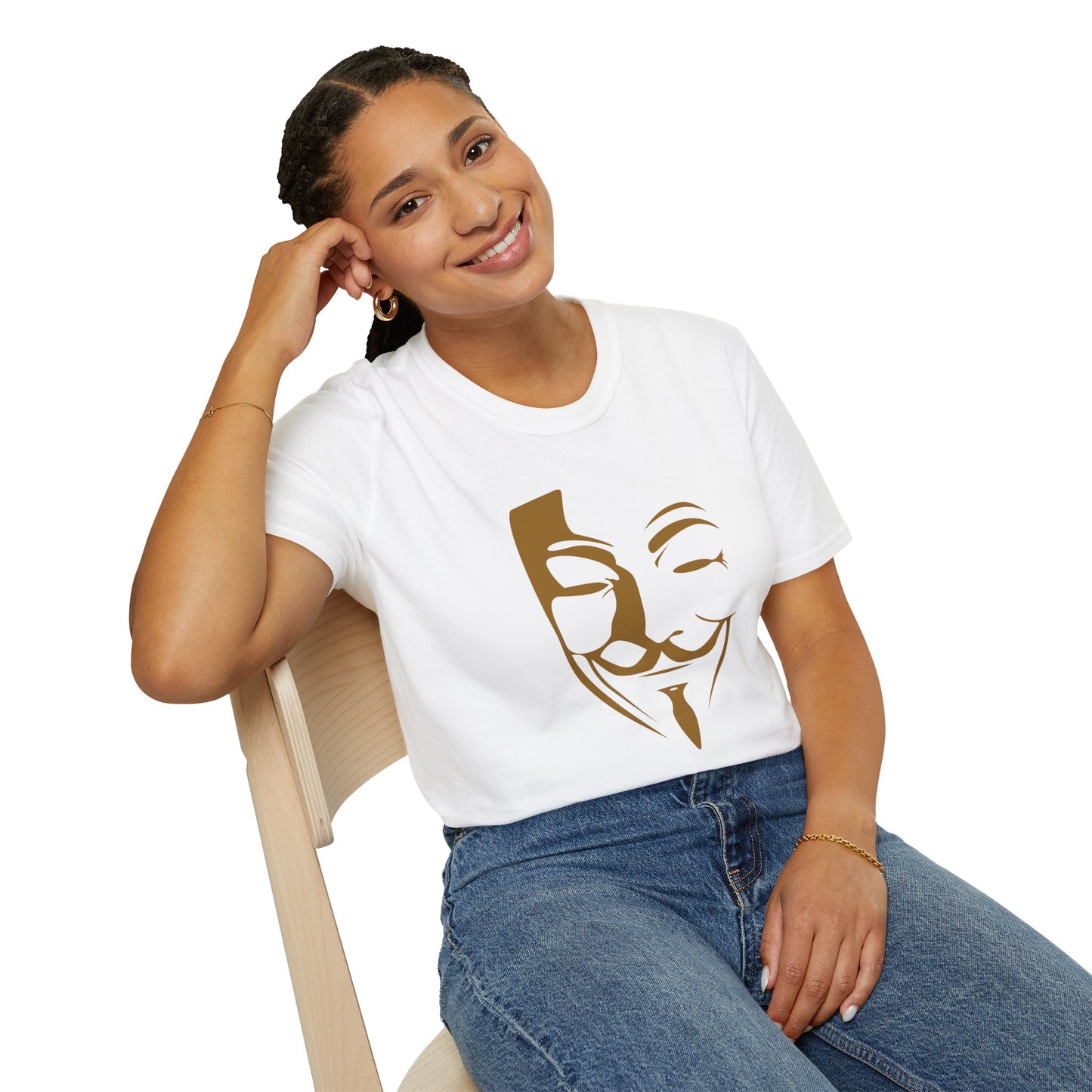 Guy Fawkes Mask T-Shirt — Anonymous/V for Vendetta Inspired Graphic Tee