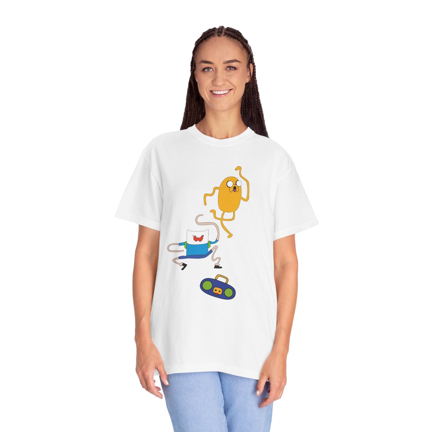 Adventure Time Dance Party T-Shirt — Jake & Radio Cartoon Tee