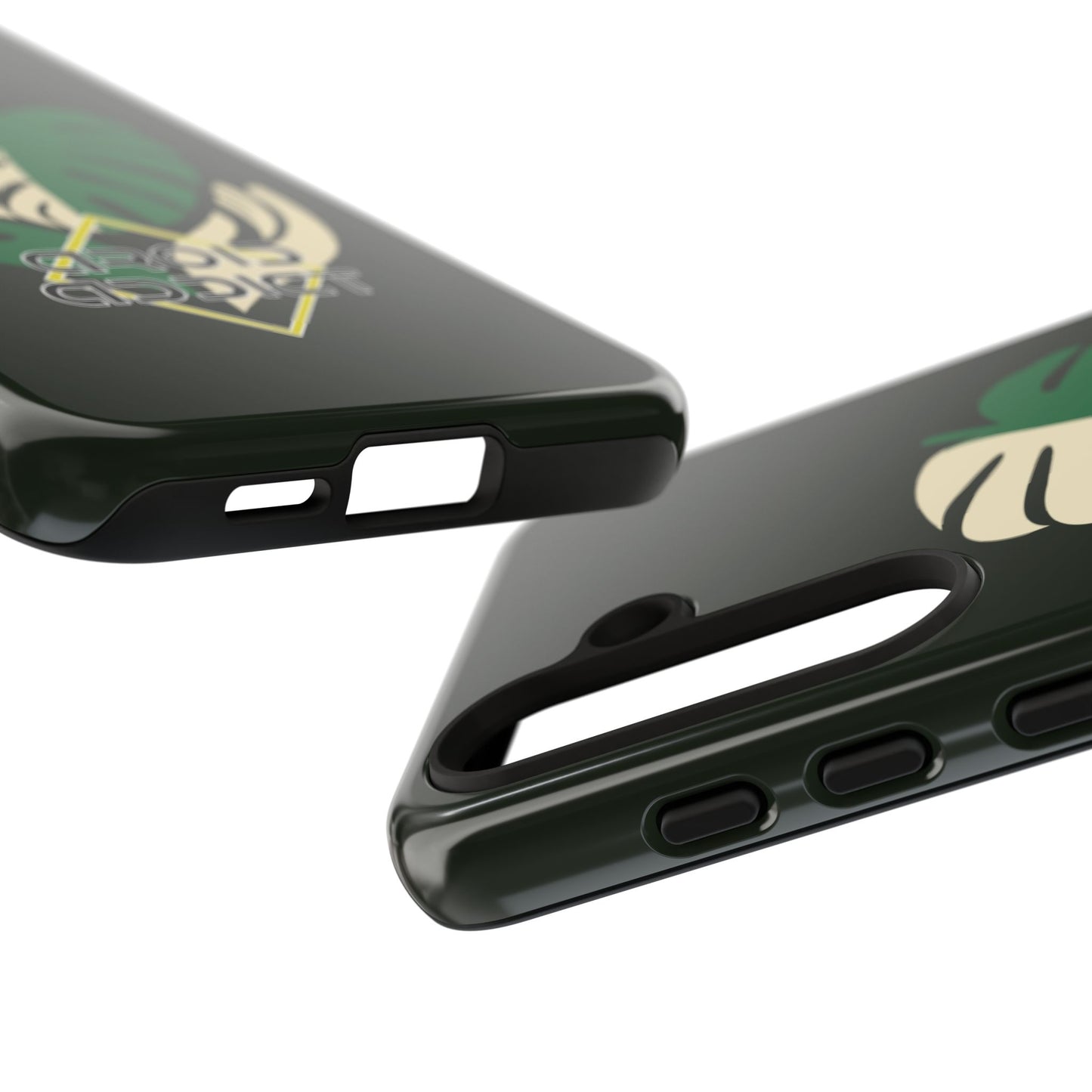 Phone Case — 'Droid Addict' Tropical Monstera Protective Case