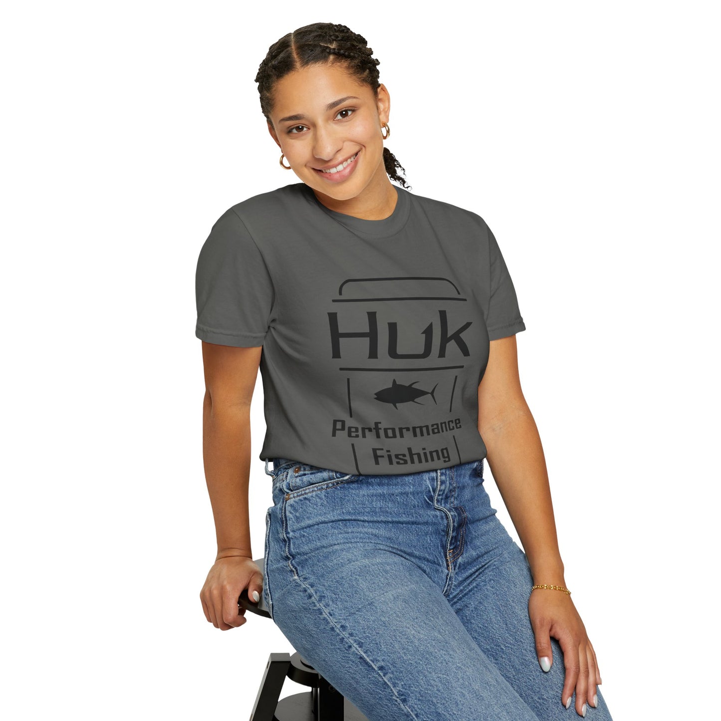 HUK Fishing Performance T-Shirt — "Huk Performance Fishing" Graphic Tee