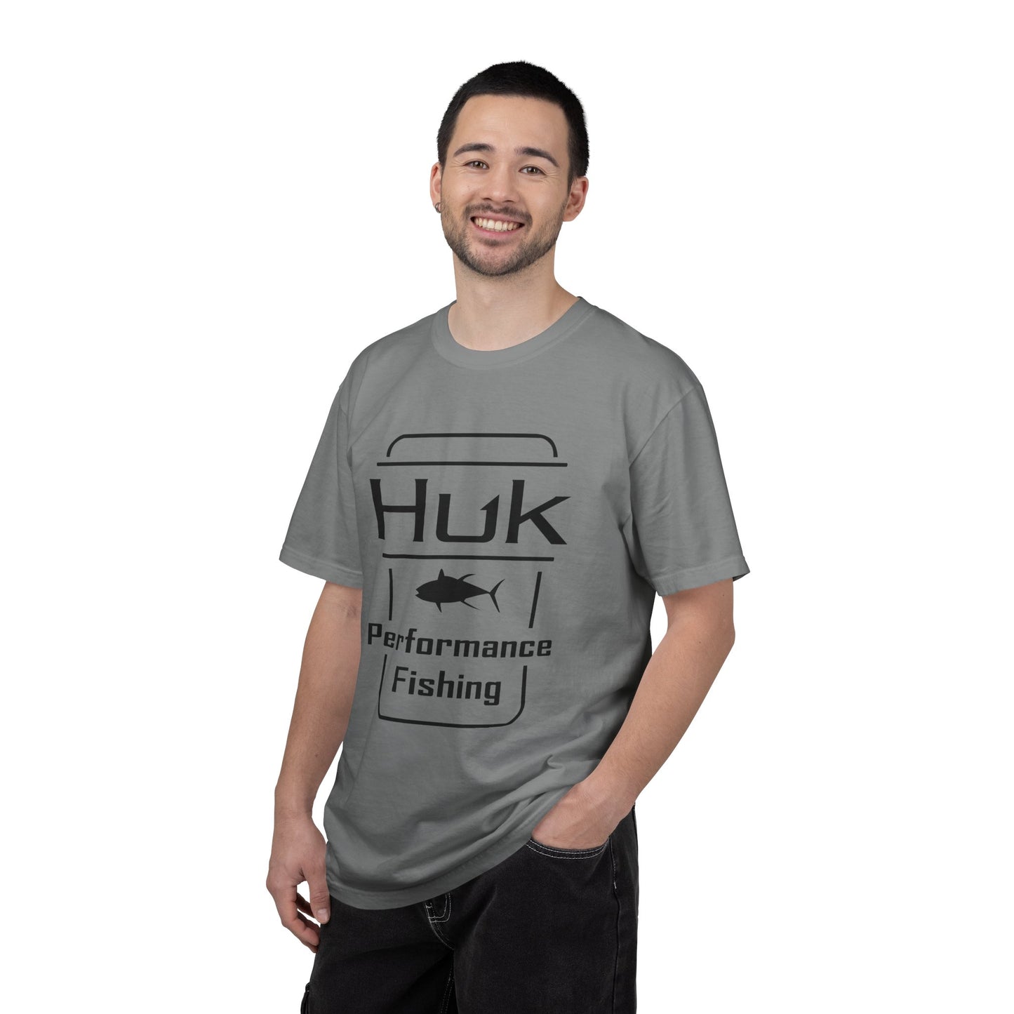 HUK Fishing Performance T-Shirt — "Huk Performance Fishing" Graphic Tee