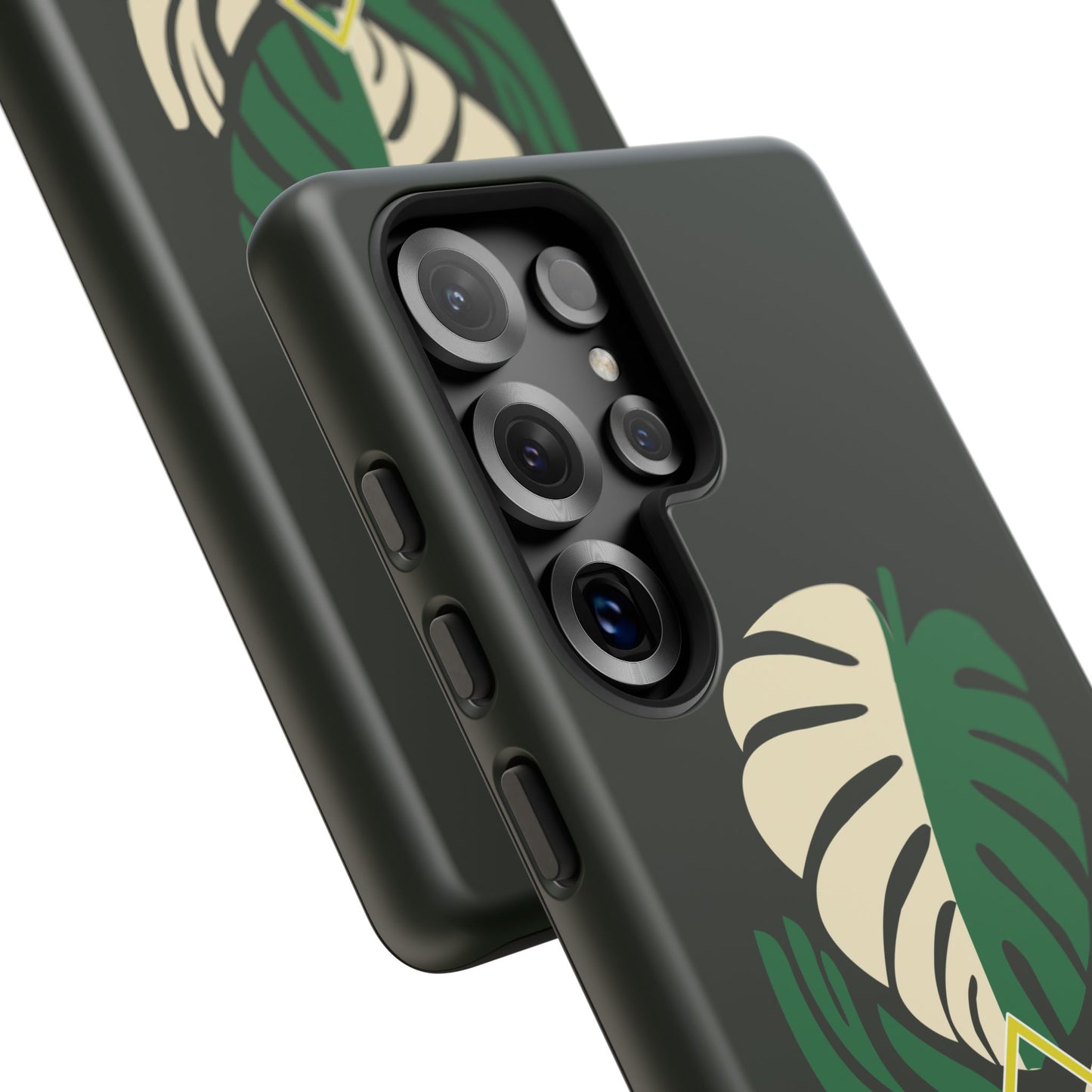 Phone Case — 'Droid Addict' Tropical Monstera Protective Case