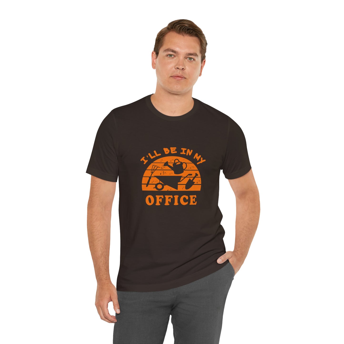 I'll Be In My Office T-Shirt — Gardening Watering Can Graphic Tee