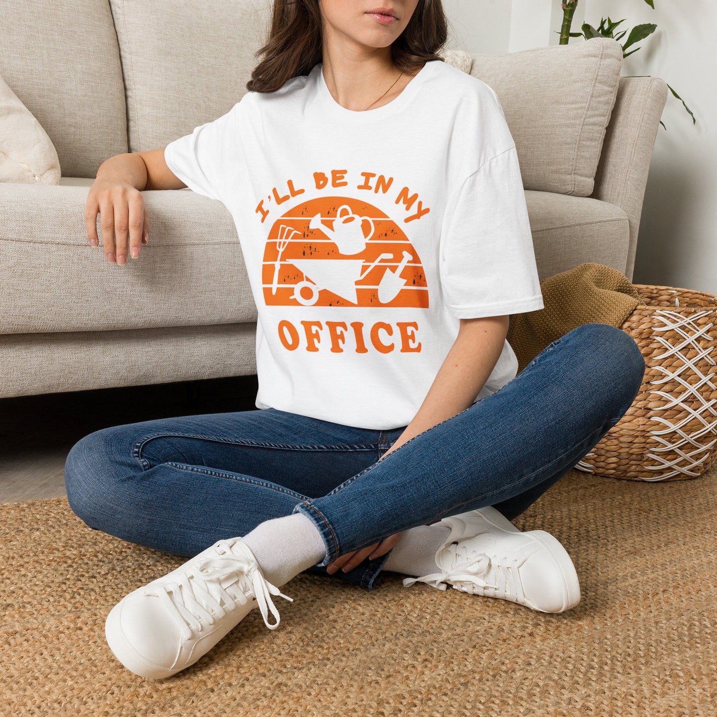 I'll Be In My Office T-Shirt — Funny Gardening Tee with Watering Can