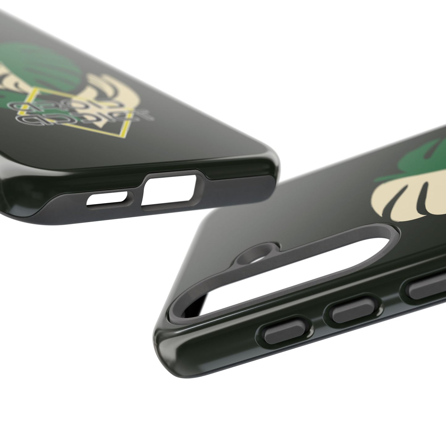 Phone Case — 'Droid Addict' Tropical Monstera Protective Case