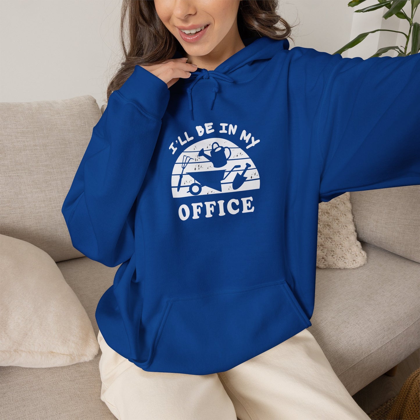 Hoodie — “I’ll Be In My Office” Cat Van Graphic Hoodie