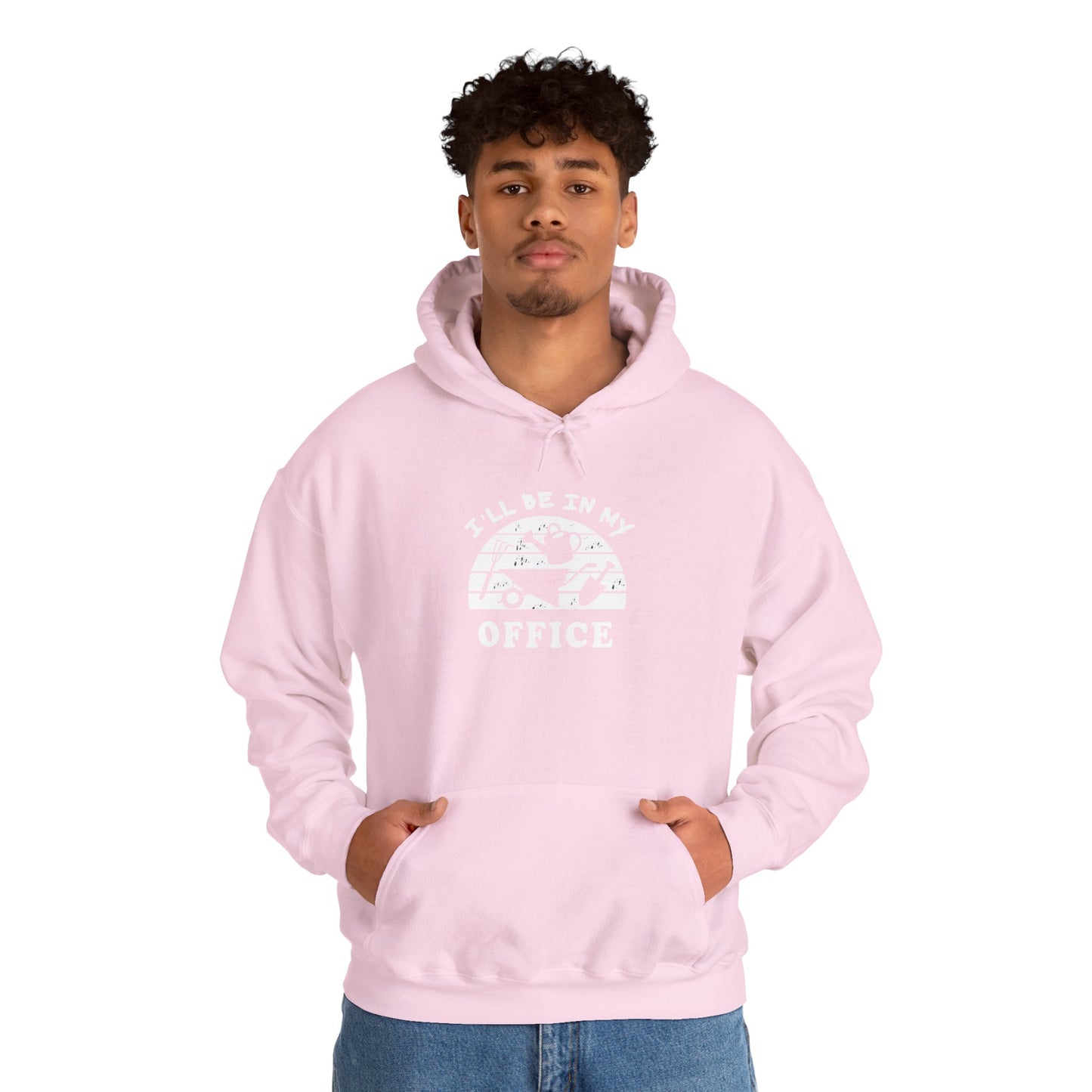 Hoodie — “I’ll Be In My Office” Cat Van Graphic Hoodie