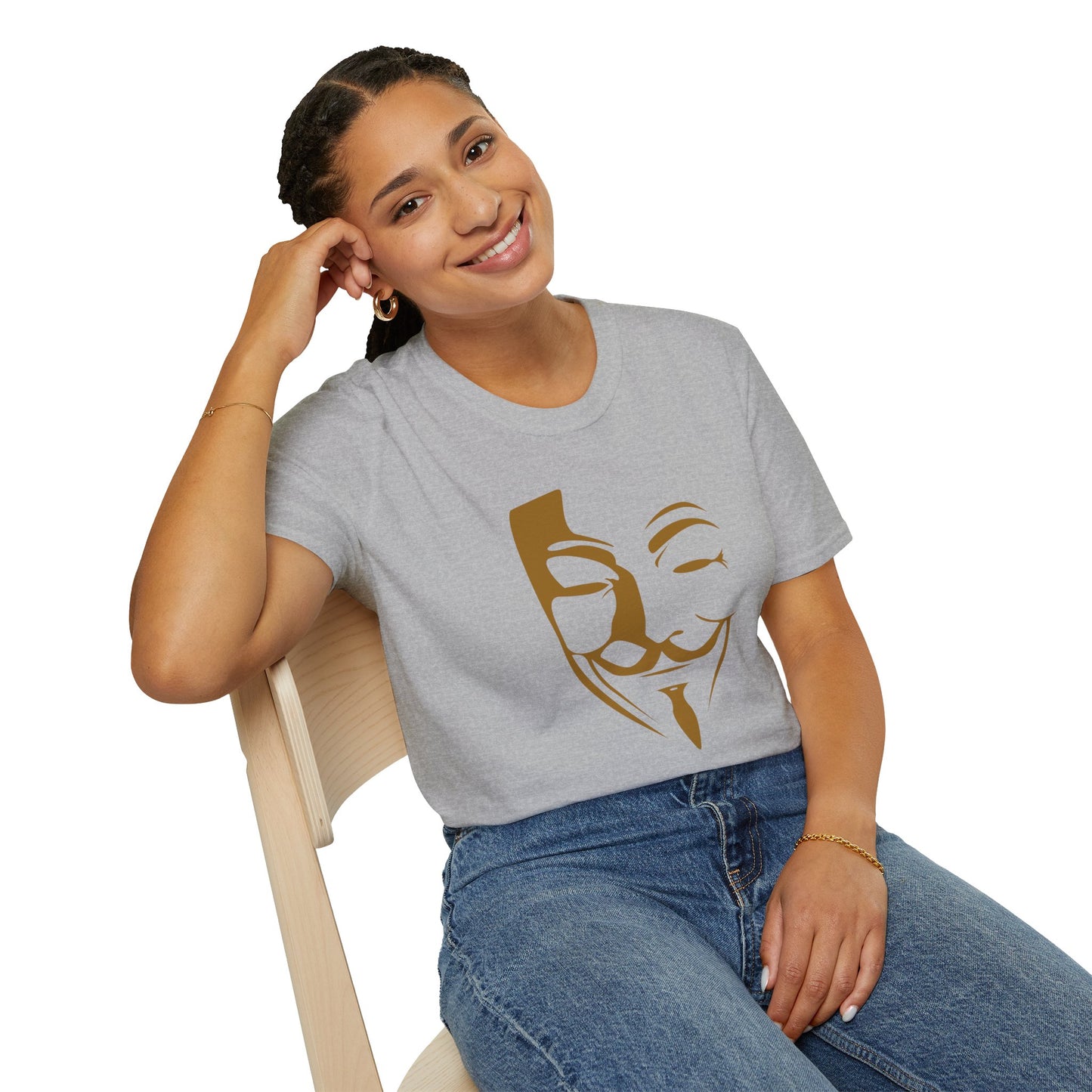 Guy Fawkes Mask T-Shirt — Anonymous/V for Vendetta Inspired Graphic Tee