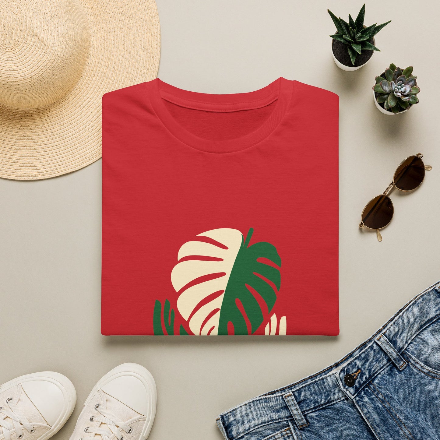 Monstera Leaf Tee - Aroid Addict — Tropical Plant Lover T-Shirt