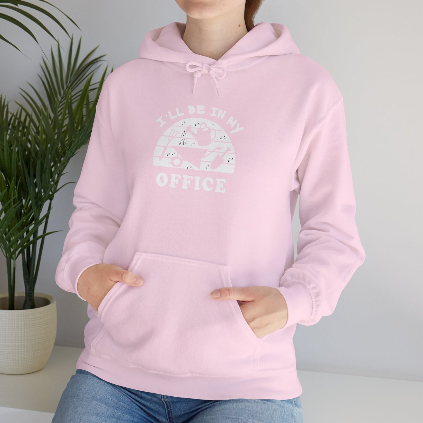 Hoodie — “I’ll Be In My Office” Cat Van Graphic Hoodie