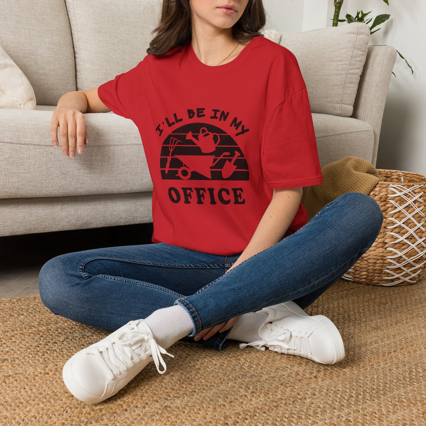 Garden Office T-Shirt — "I'll Be In My Office" Plant & Watering Can Tee