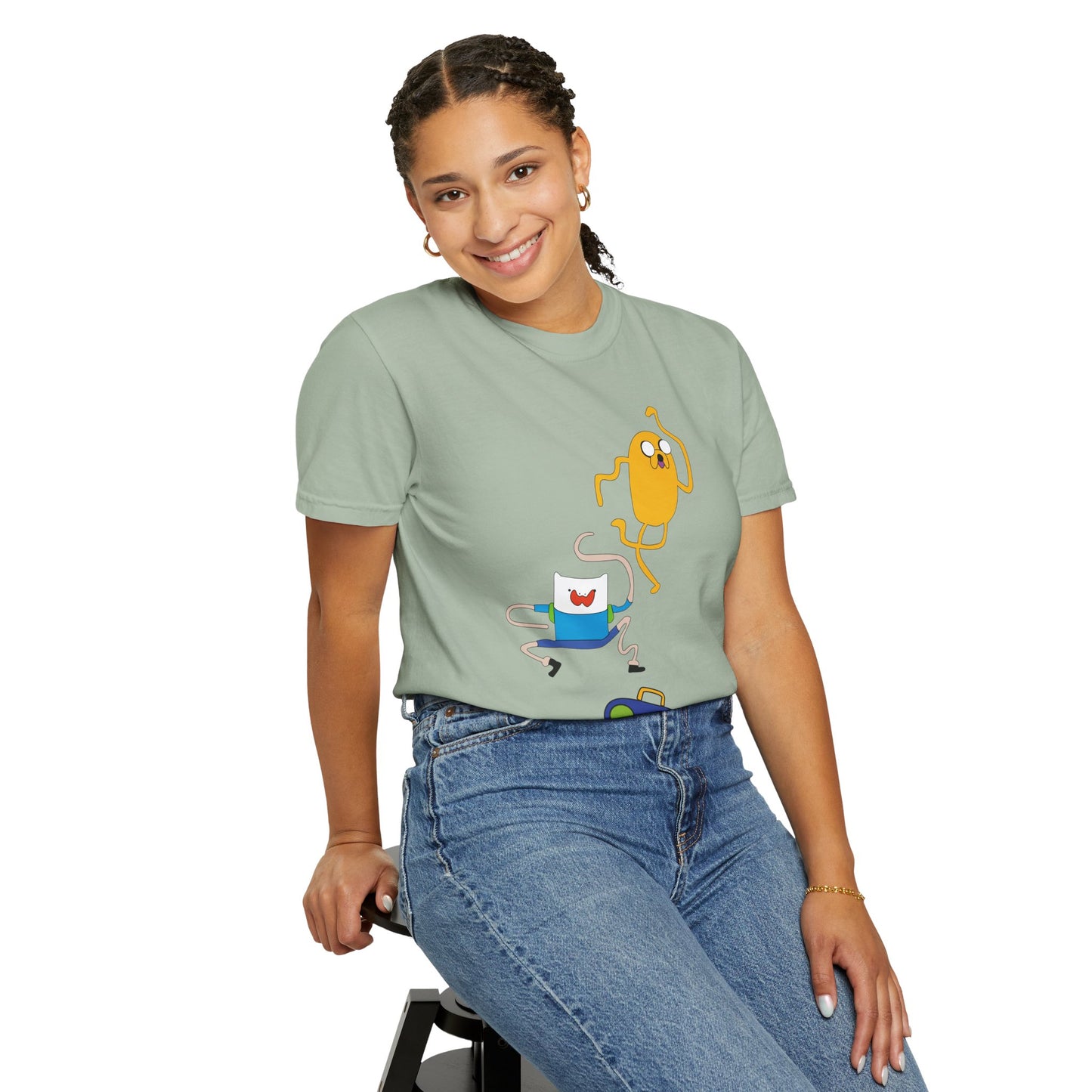 Adventure Time Dance Party T-Shirt — Jake & Radio Cartoon Tee